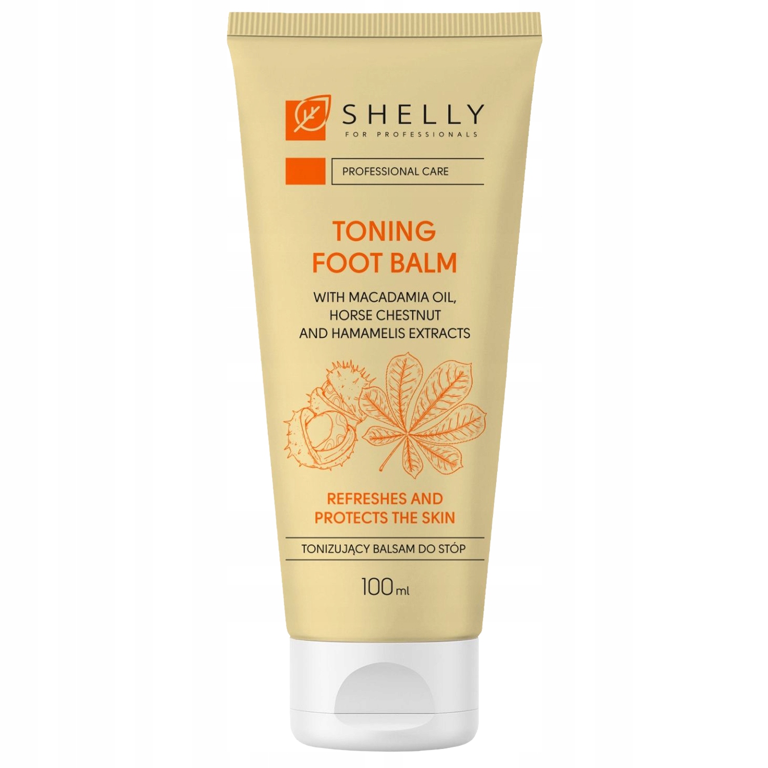 Tonizující balzám na nohy s makadamovým olejem Shelly, 100 ml, zvlhčení