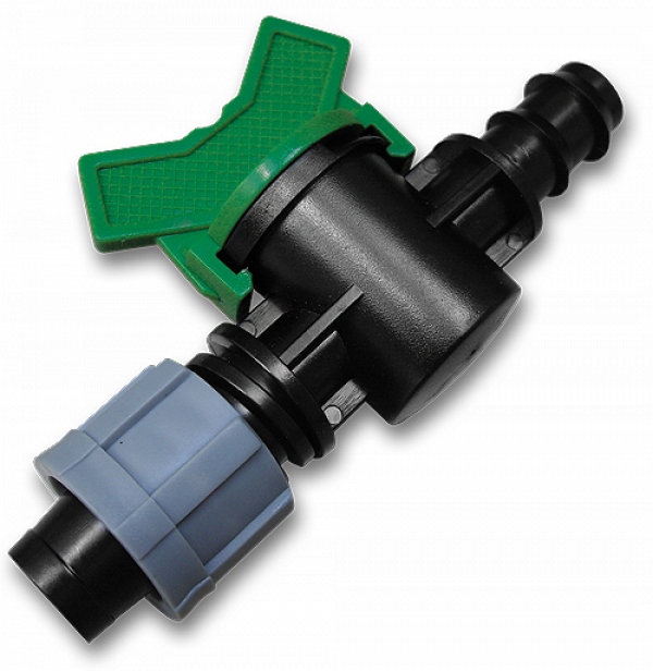 

Zawór taśma kroplująca wtyk na wąż 16mm zaworek