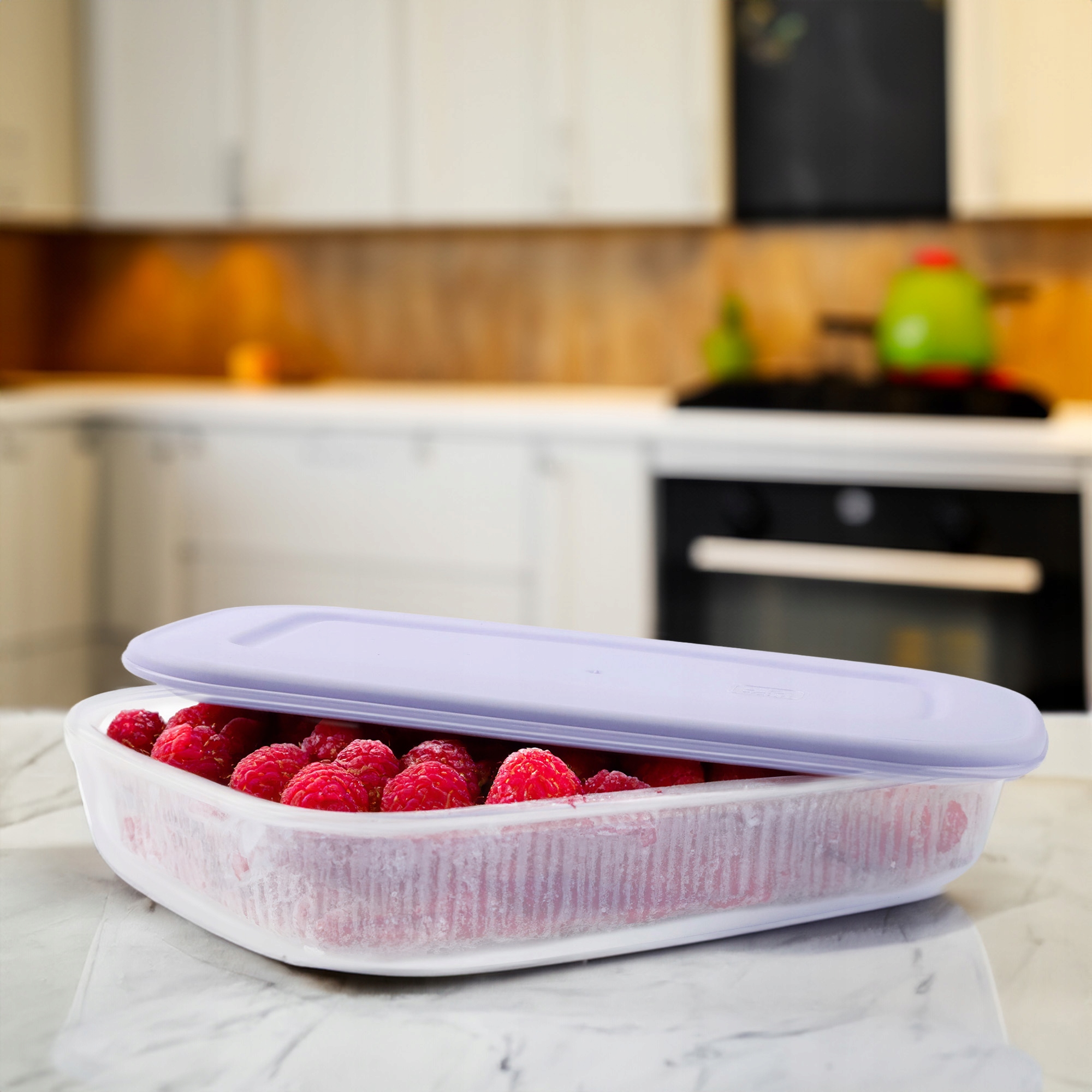 PLASTIKOWY POJEMNIK Z POKRYWKĄ DO PRZECHOWYWANIA ZAMRAŻANIA ŻYWNOŚCI 1,5L