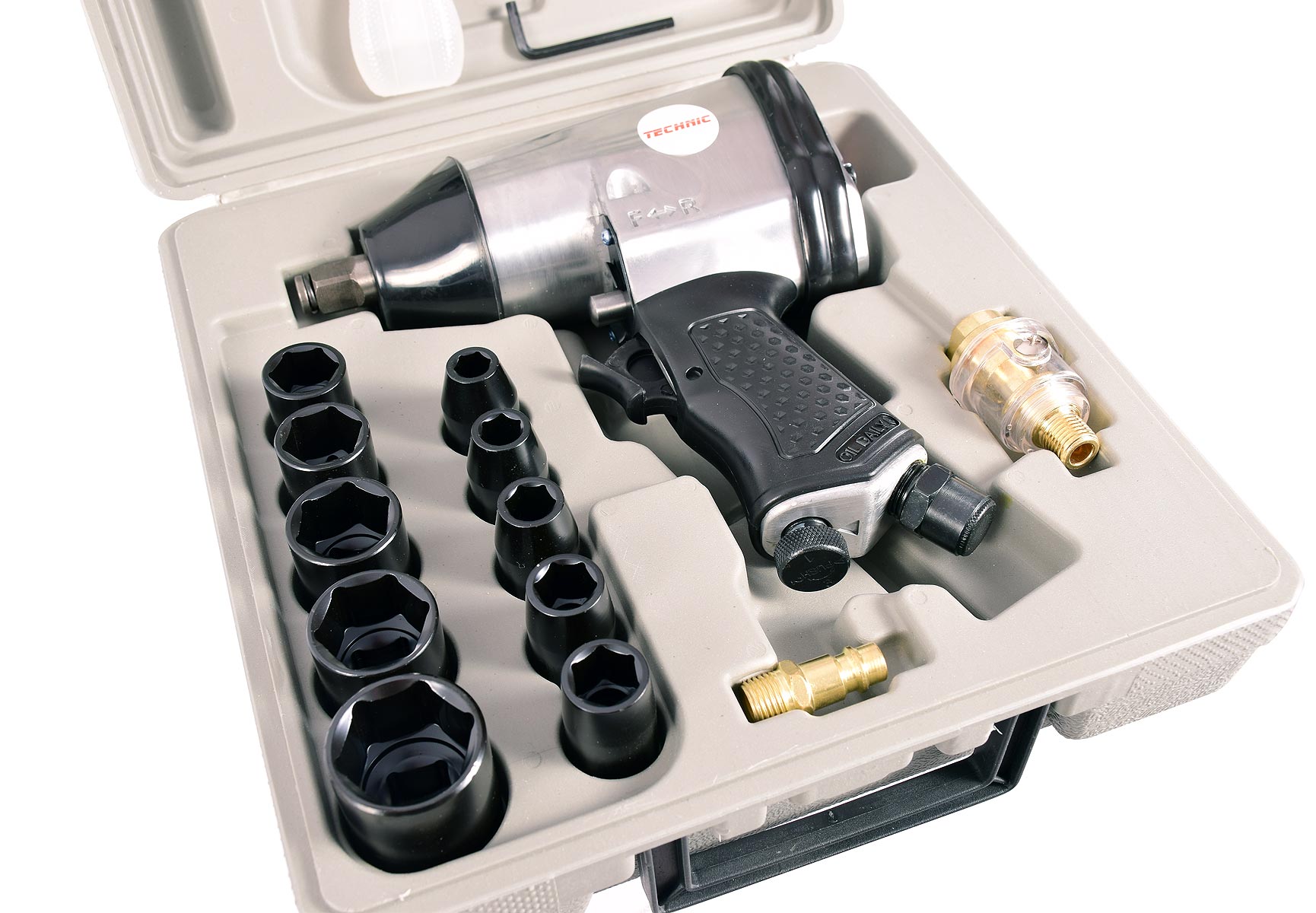 Klucz Pneumatyczny Udarowy Nasadki 1/2 do Kół Średnica wlotu powietrza 1/4''