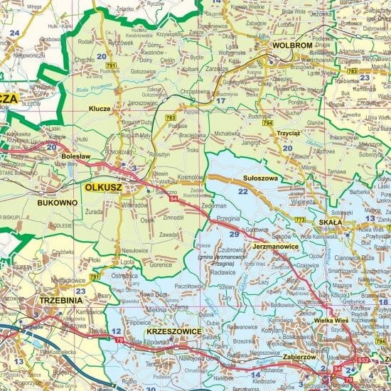 WOJEWÓDZTWO MAŁOPOLSKIE MAPA ŚCIENNA ADMINISTRACYJNA I DROGOWA Tytuł Województwo małopolskie mapa ścienna PinBoard