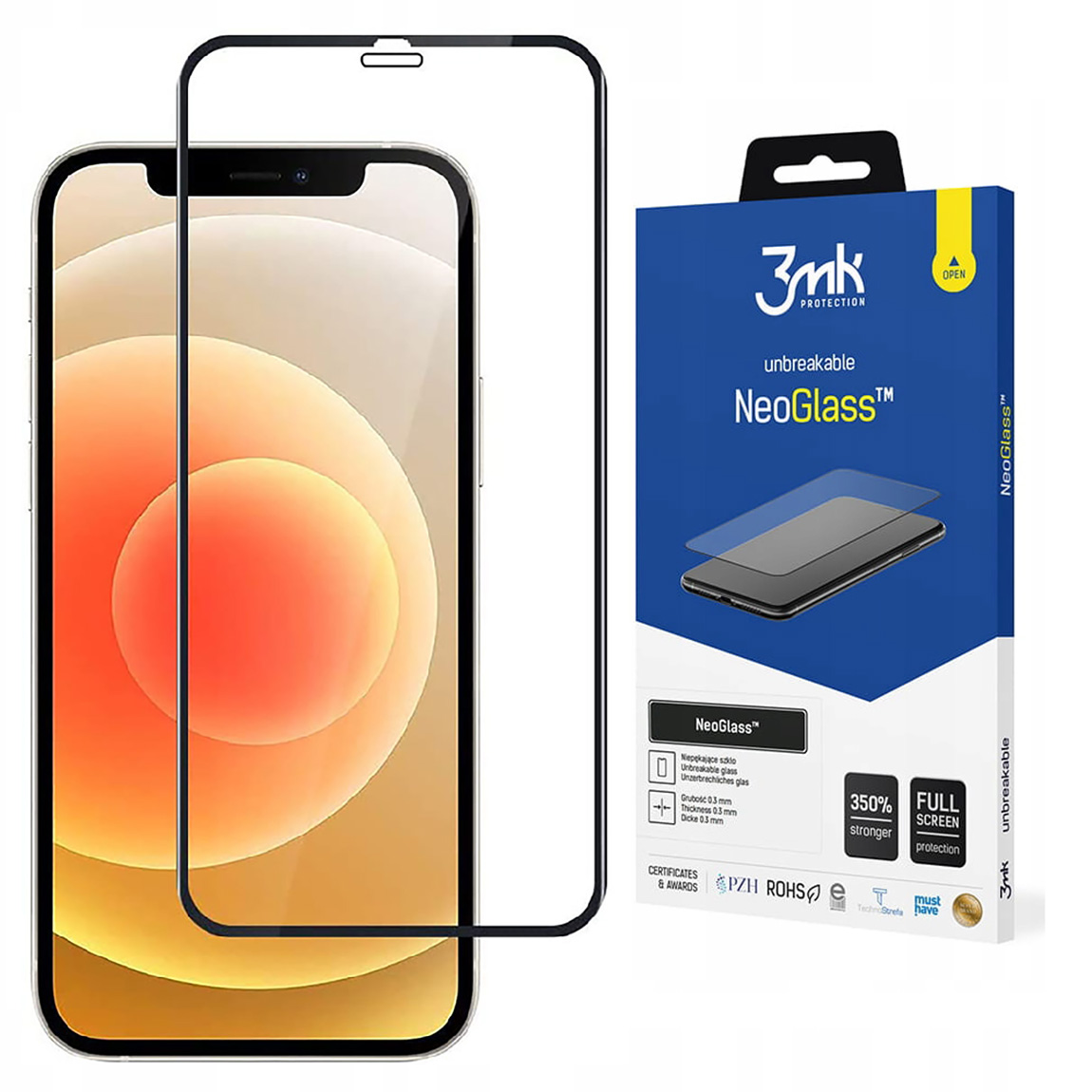 

Szkło do Iphone 12 Pro Max Full 3MK Neoglass Pełne
