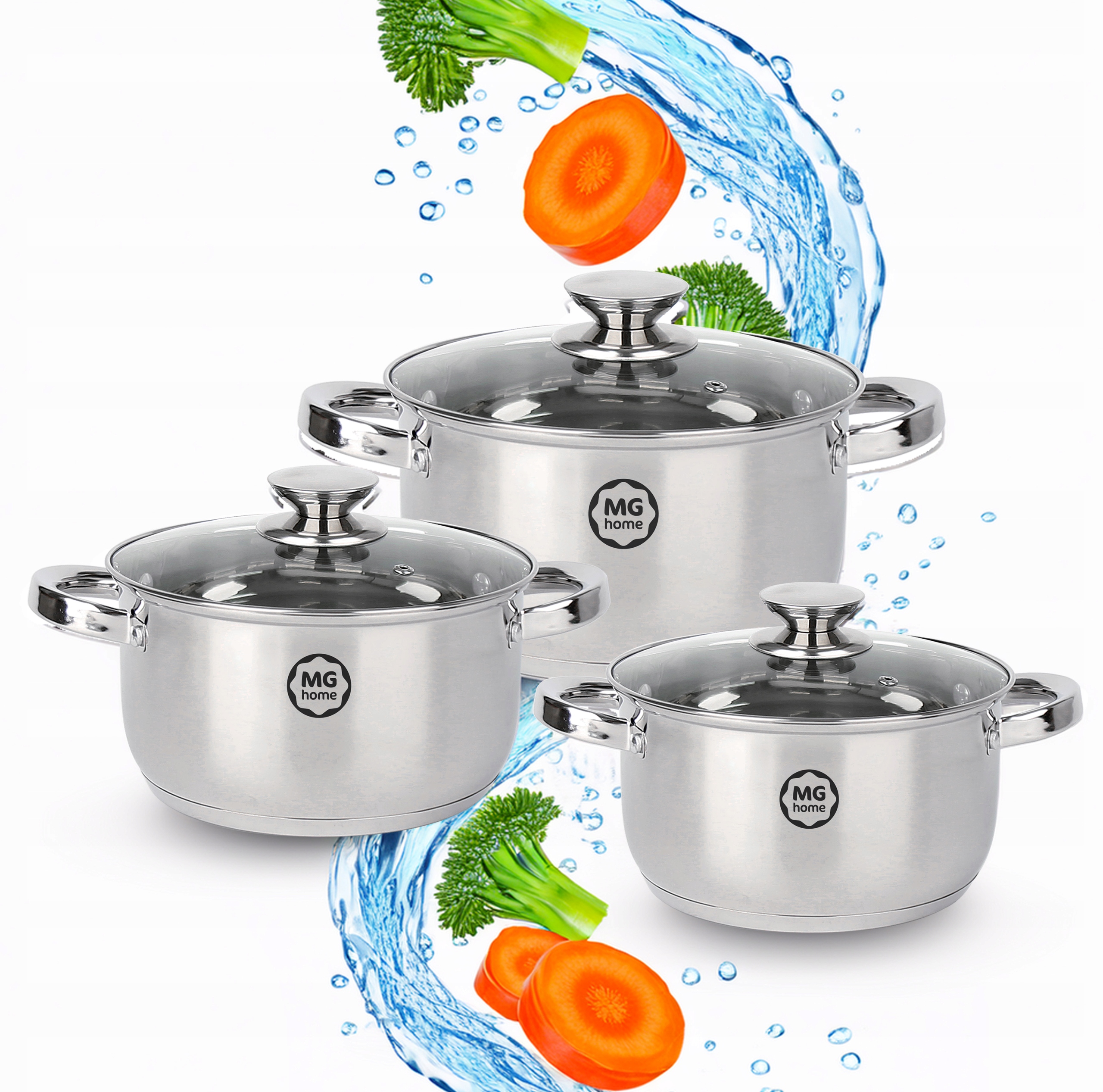 Mg Home Verso Komplet Garnków 6 El Stal Nierdzewna Magda Gessler