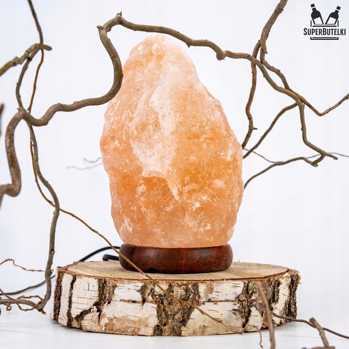 LAMPA SOLNA 3-5 kg sól himalajska JONIZATOR LAMPKA NOCNA Z SOLI NATURALNA Stan opakowania oryginalne