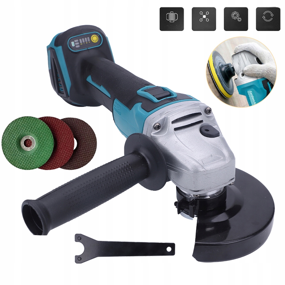 Úhlová Bruska 18V 125MM Pro Akumulátorové Baterie 860W