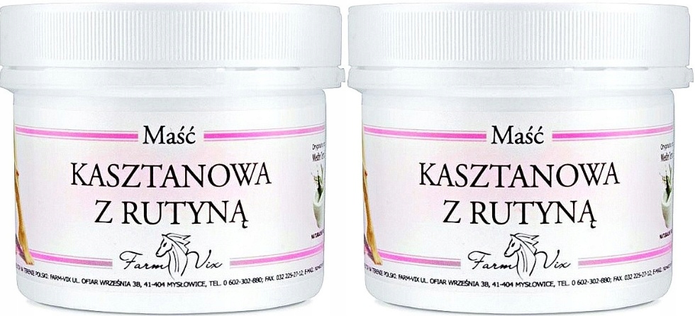 

Maść Kasztanowa z Rutyną 150ml zestaw 2x150ml