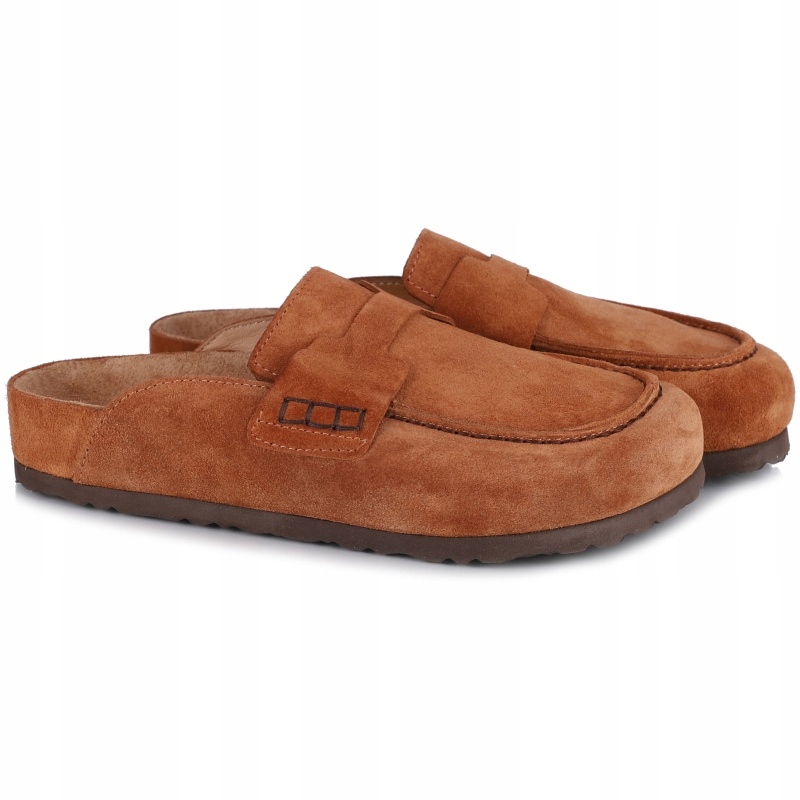 Nazouváky pantofle Bombonella 12T 510 5243 Whiskey Suet hnědé Kůže Vel. 36