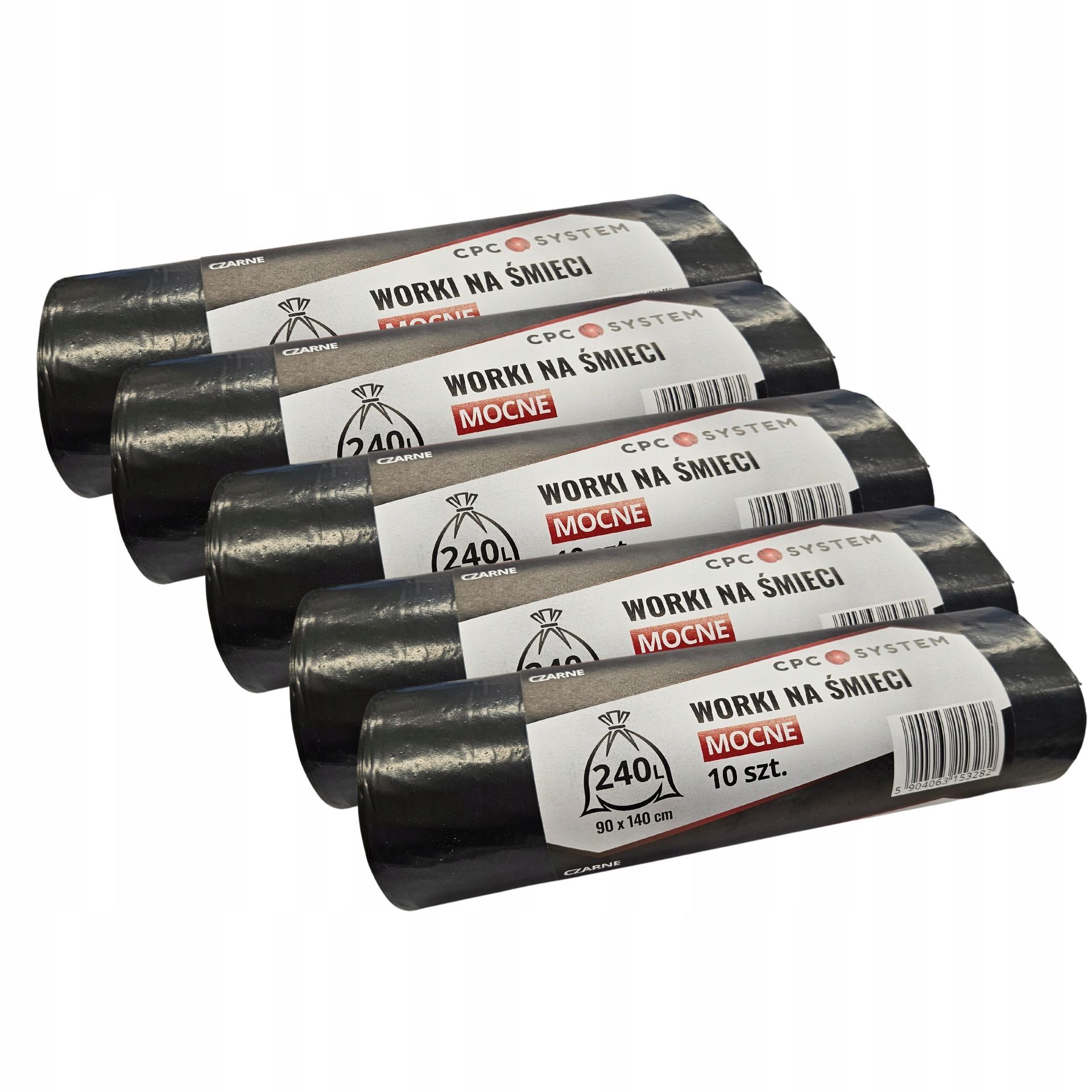 

Worki na śmieci odpady mocne Ldpe 240L 50szt