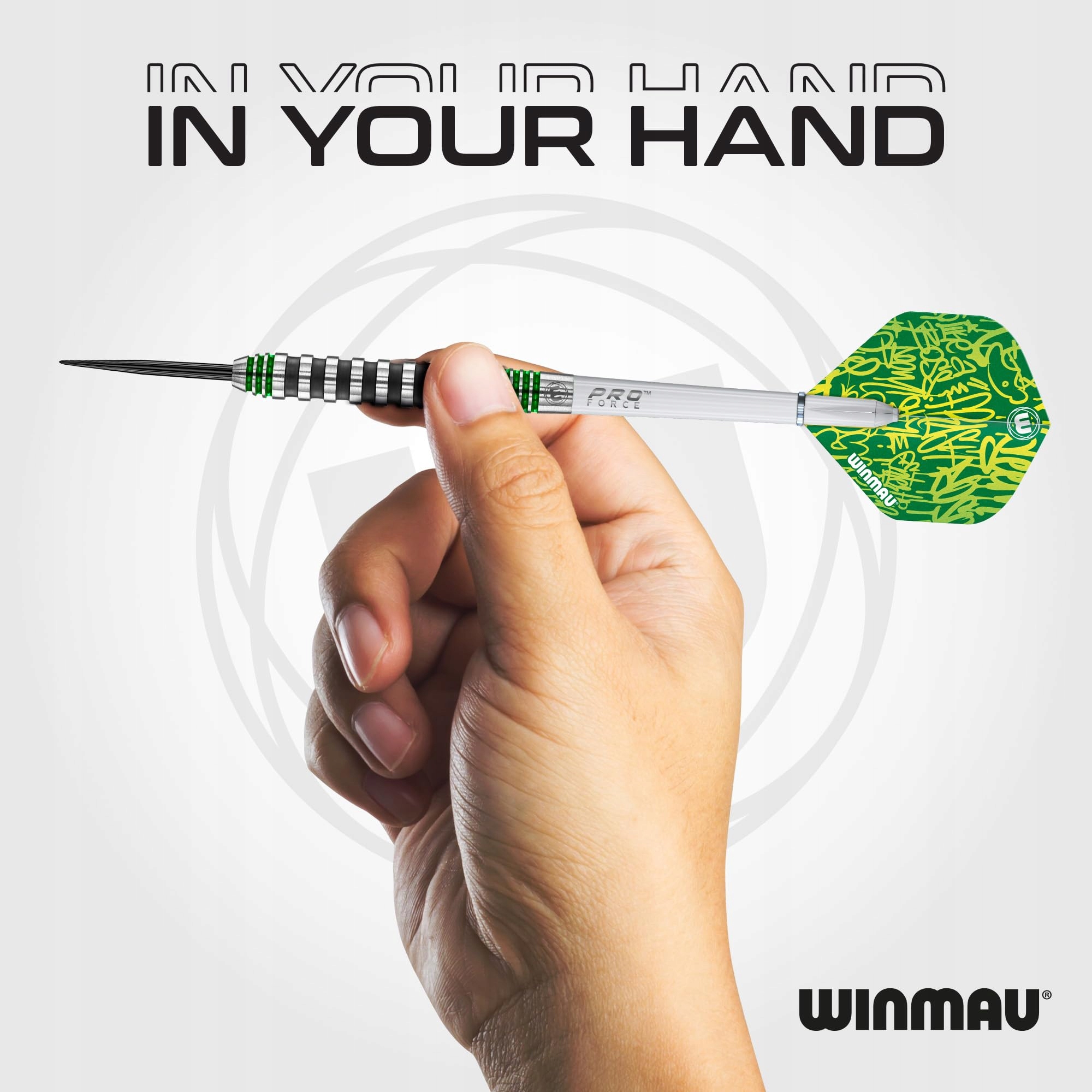 WINMAU Advance 500 Zielone Rzutki 24g Z Dartami i Piórkami — miniatura 5