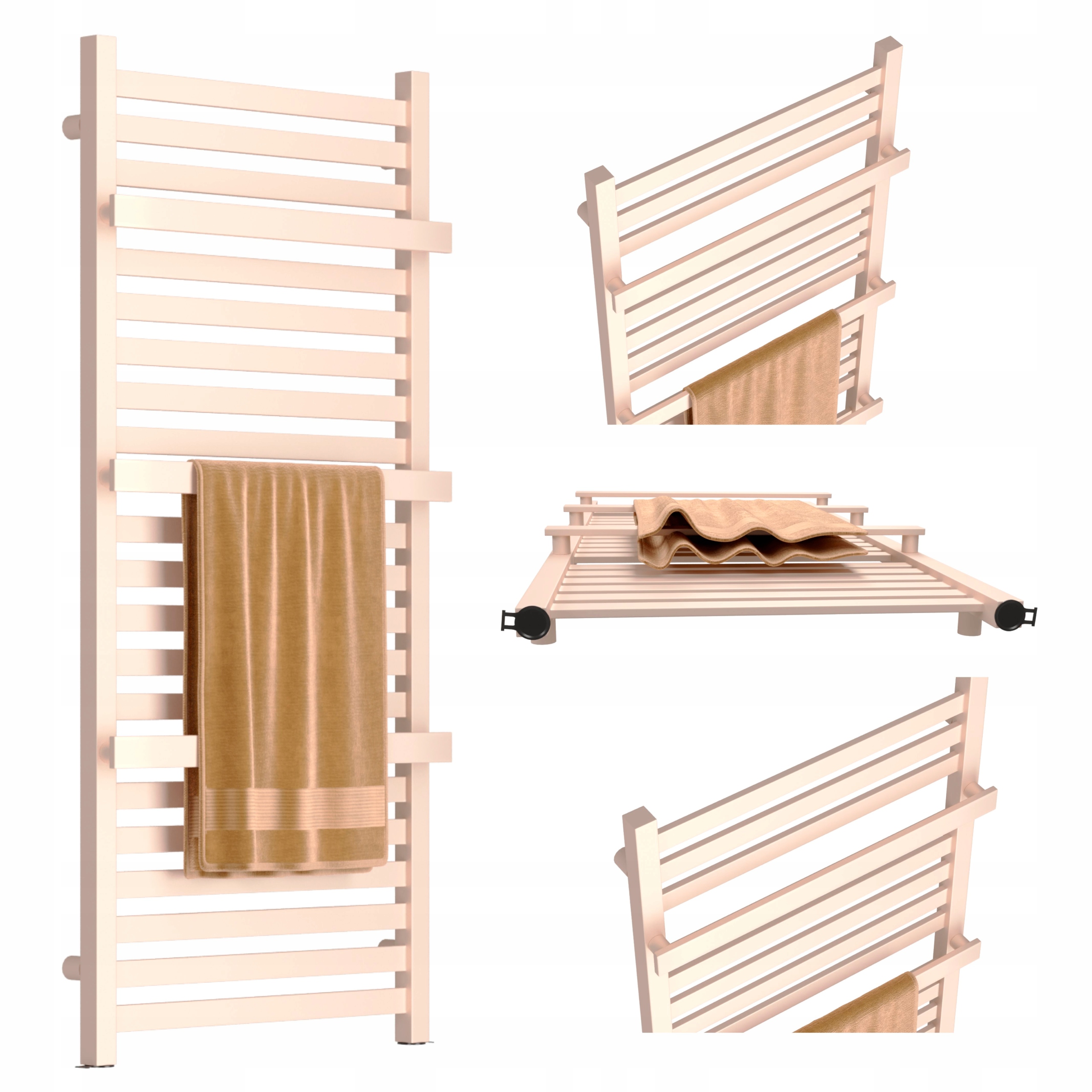 Koupelnový Radiátor Gold 1350X530 Zlatý Růžový