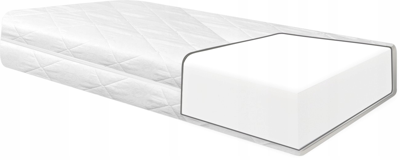 Materac dziecięcy Piankowy w pokrowcu 160x70x10cm