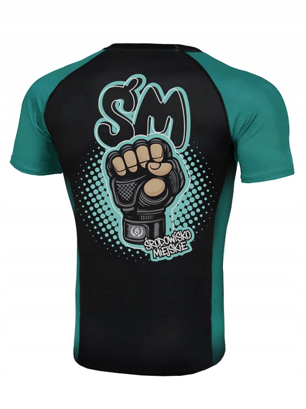 Środowisko Miejskie Rashguard Krátký rukáv Fist Black XL