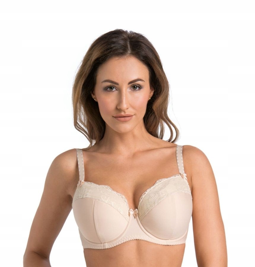 

Biustonosz usztywniany z koronką Marte beżowy 85K