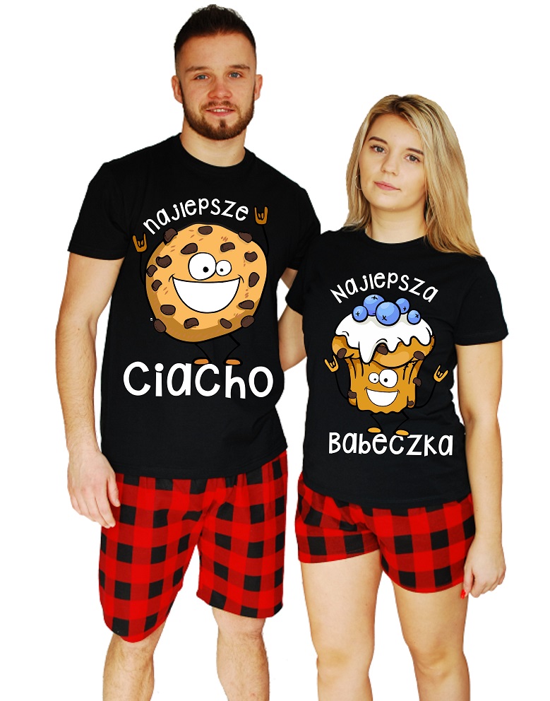 2 Pyžama Pro Páry S Vaším Potiskem Dárek K VánocŮM