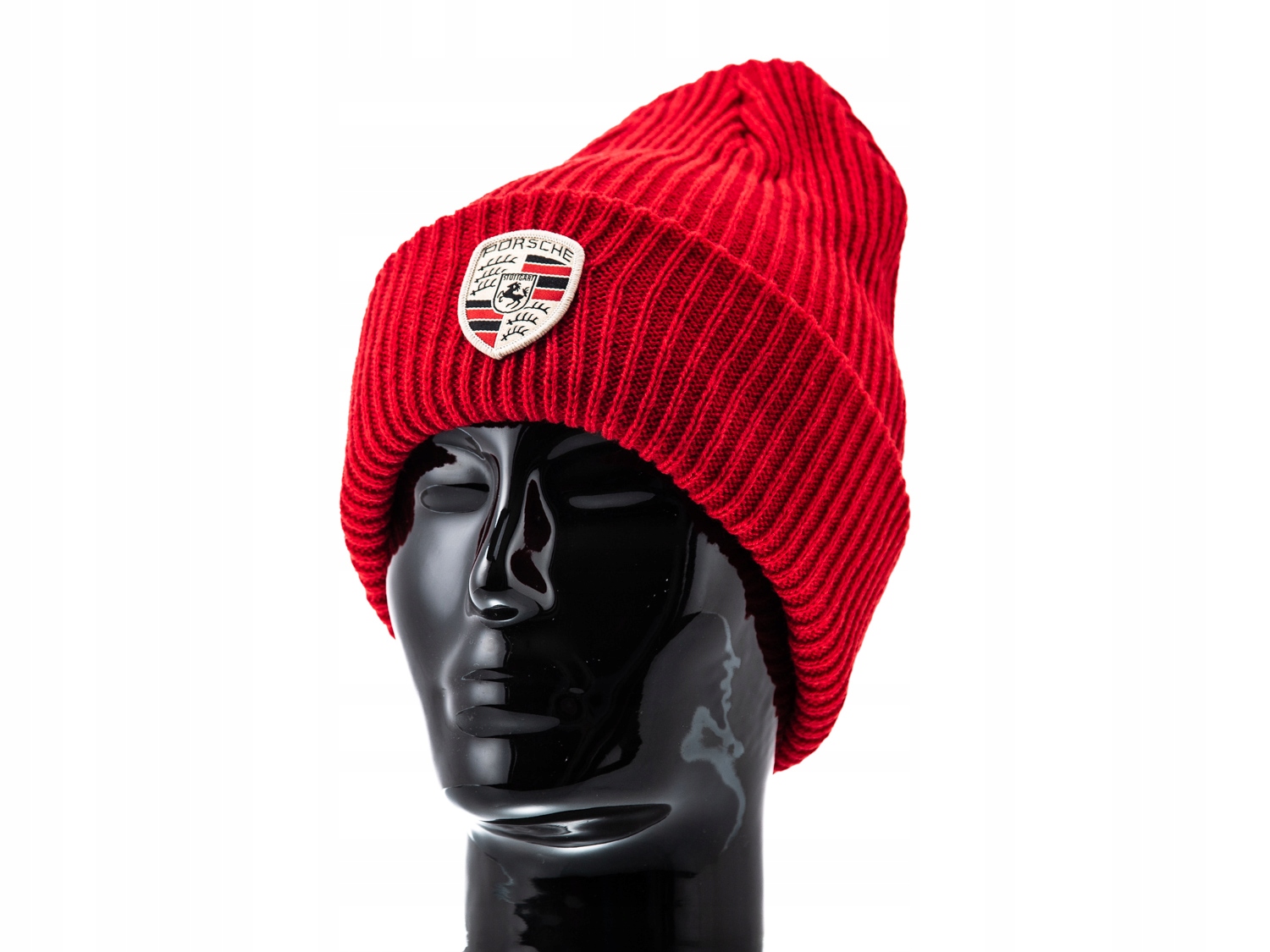 Ciepła czapka Porsche czerwona