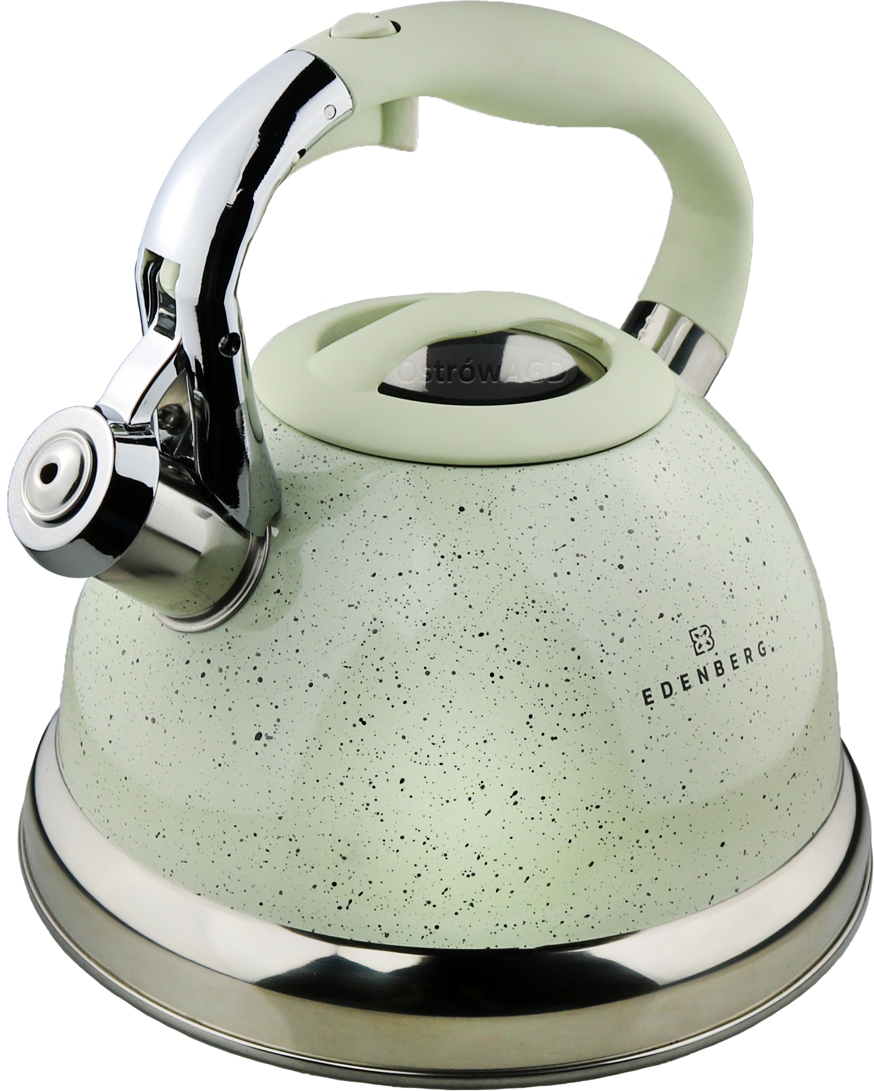 

Stalowy Czajnik Z Gwizdkiem Marmurkowy 3L EdenBerg