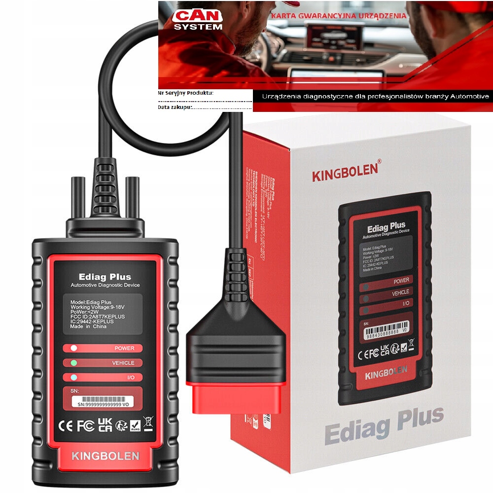 Ediag Plus Kingbolen 2025 Can Fd Tester Full Software J.polski Europa