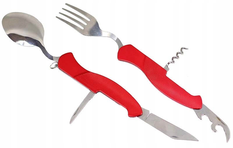 NIEZBĘDNIK SCYZORYK TURYSTYCZNY ŁYŻKA METALOWY