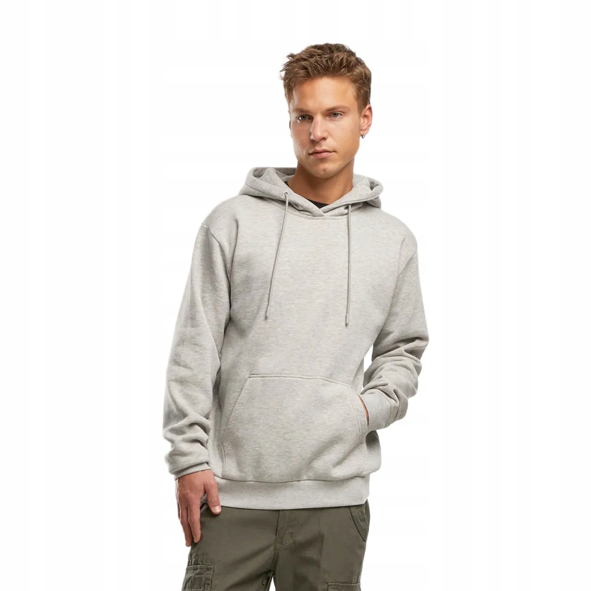 Mikina s kapucí Brandit Tom Sweathoody Šedá Melanž 3XL [3XL]