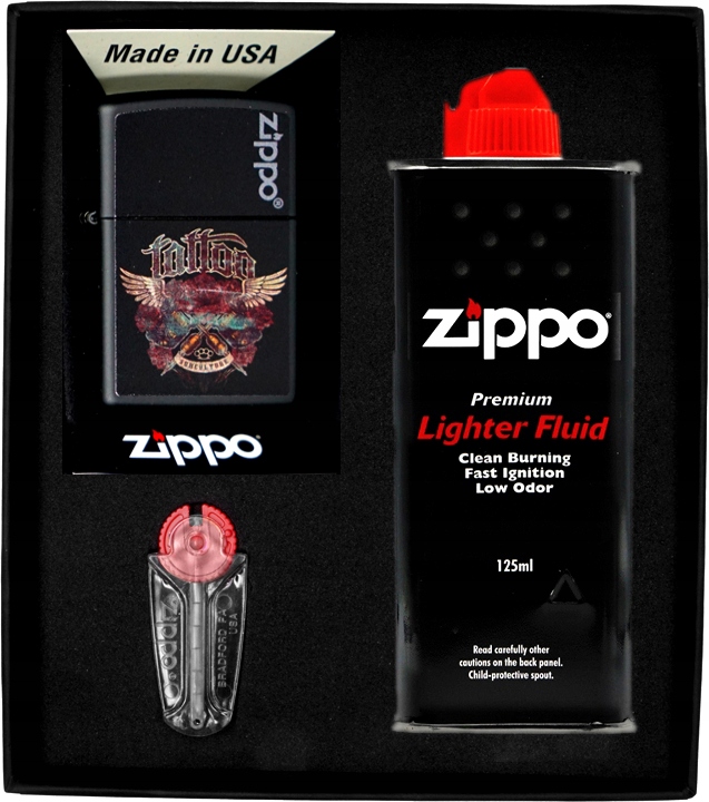 Sada Zippo Zapalovač Tattoo Dárková No1