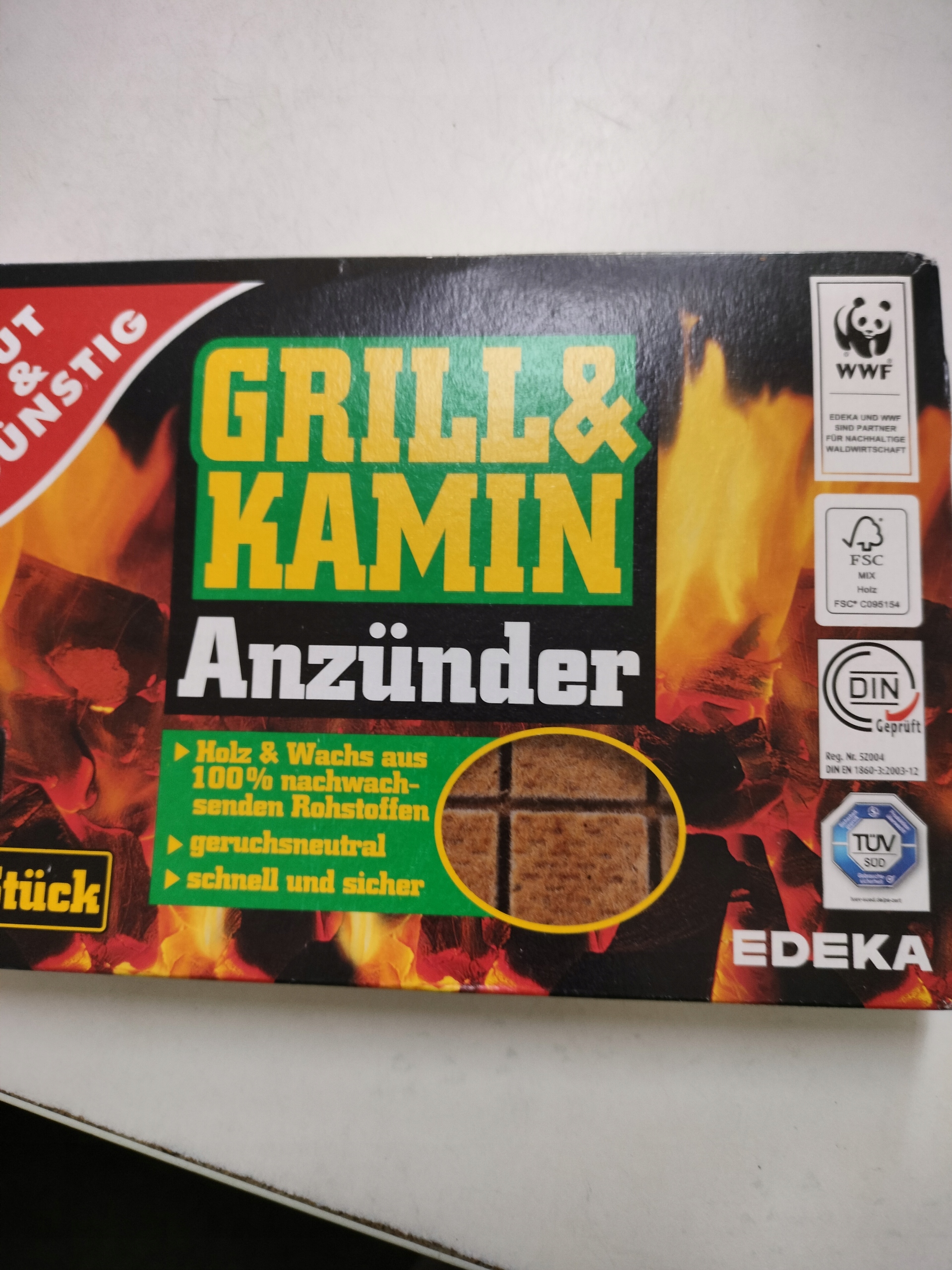 

Rozpałka do grilla i kominka z Niemiec 32szt