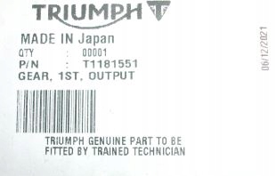 Výstup Prevodovky Triumph T1181551