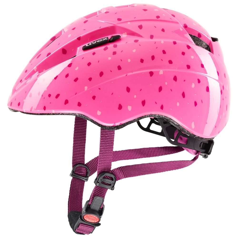 Kask dziecięcy Uvex Kid 2 Pink Confetti regulacja rozmiaru 46-52