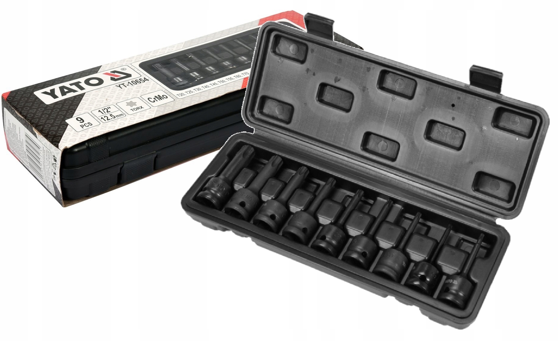 

Nasadki Udarowe Torx T20-T70 1/2 9el Yato YT-10654