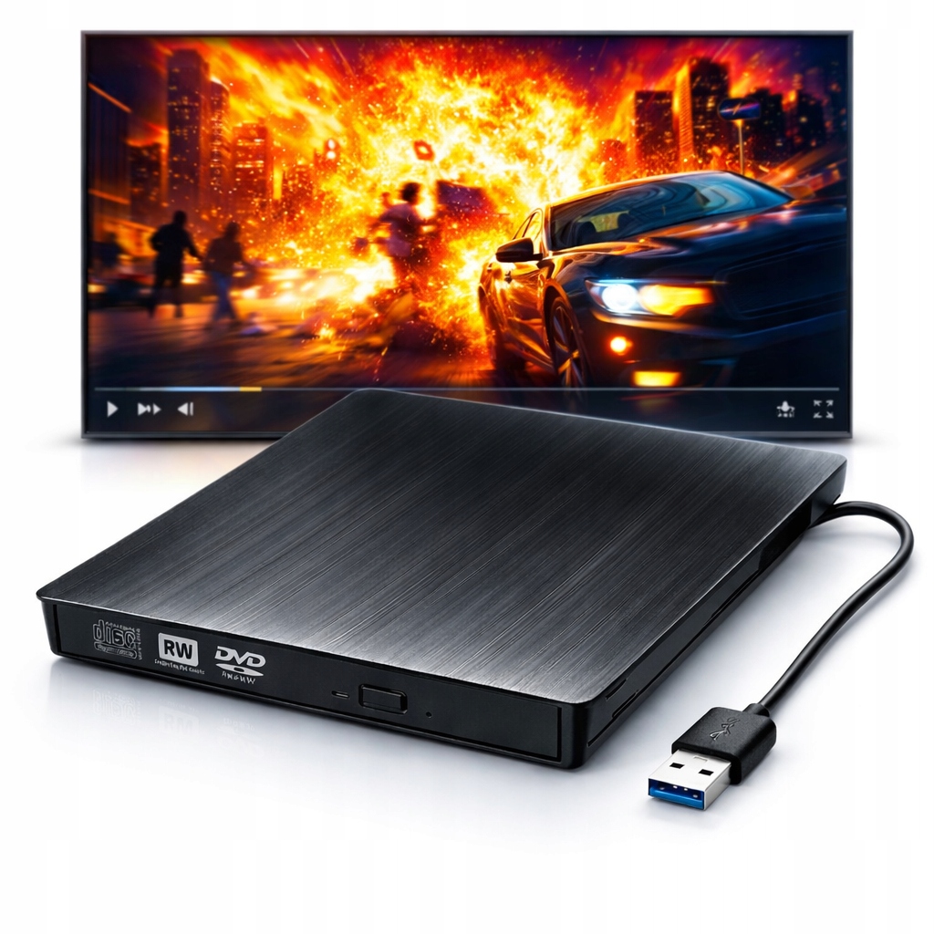 DVD CD mechanika externí přehrávač pro notebook slim Usb