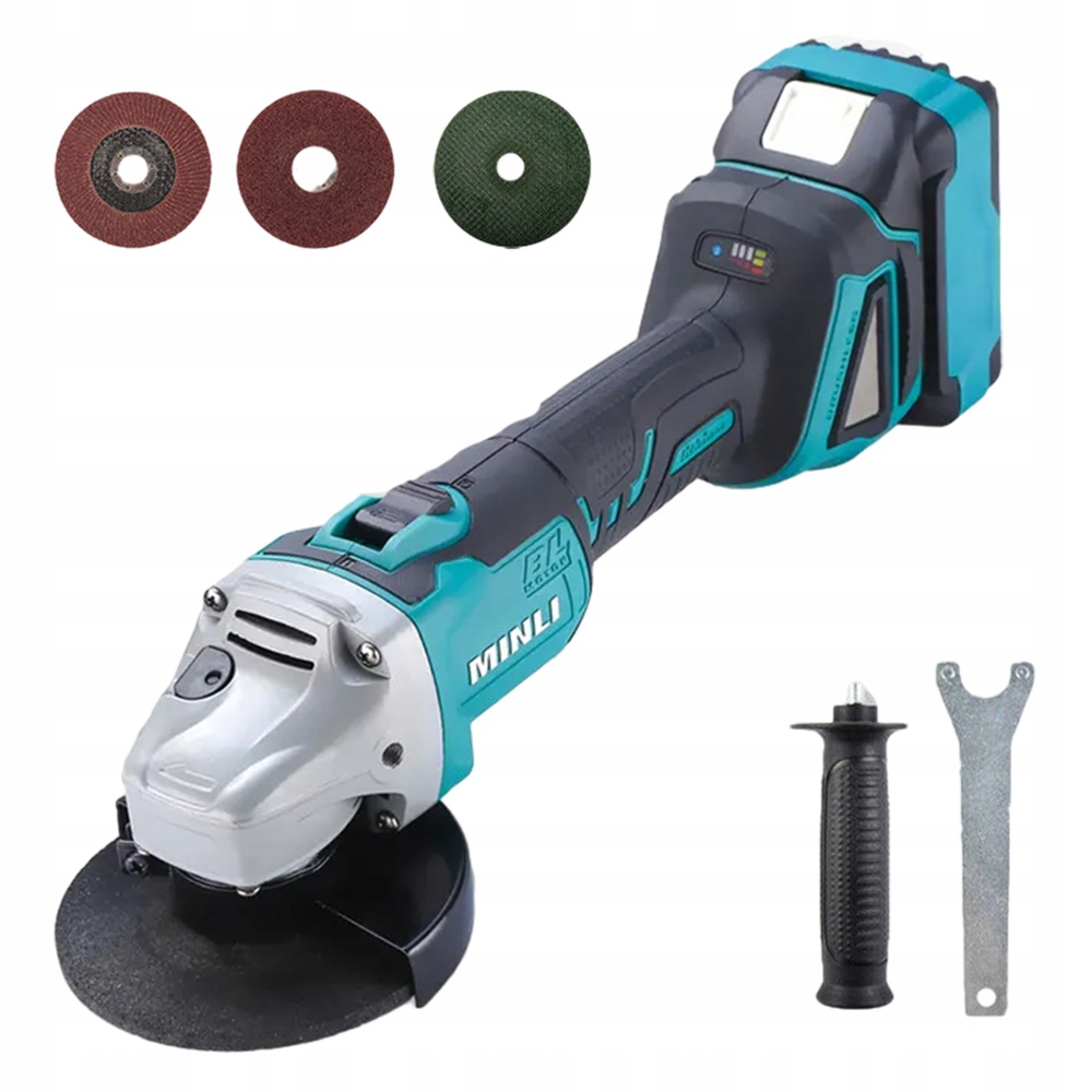 Úhlová Bruska Bezkartáčová Lithiová Pro Řezání Broušení 18V 800W
