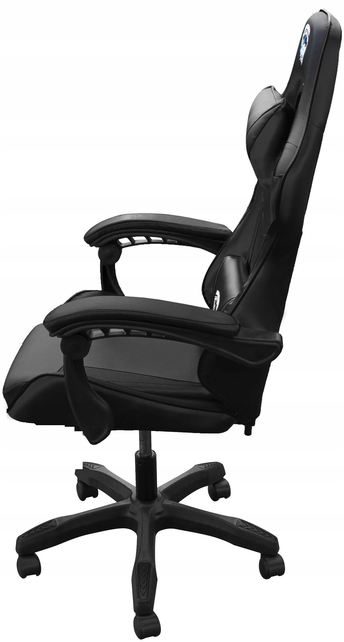 Fotel GAMINGOWY komputerowy OBROTOWY biurowy krzesło gracza + MASAŻ PLECÓW! Model FOX 7 CZARNY