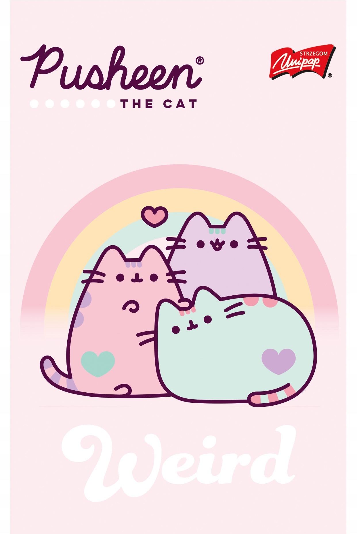 Notes Notatnik A6 50k Kratka PUSHEEN Laminowany Unipap Marka St. Majewski