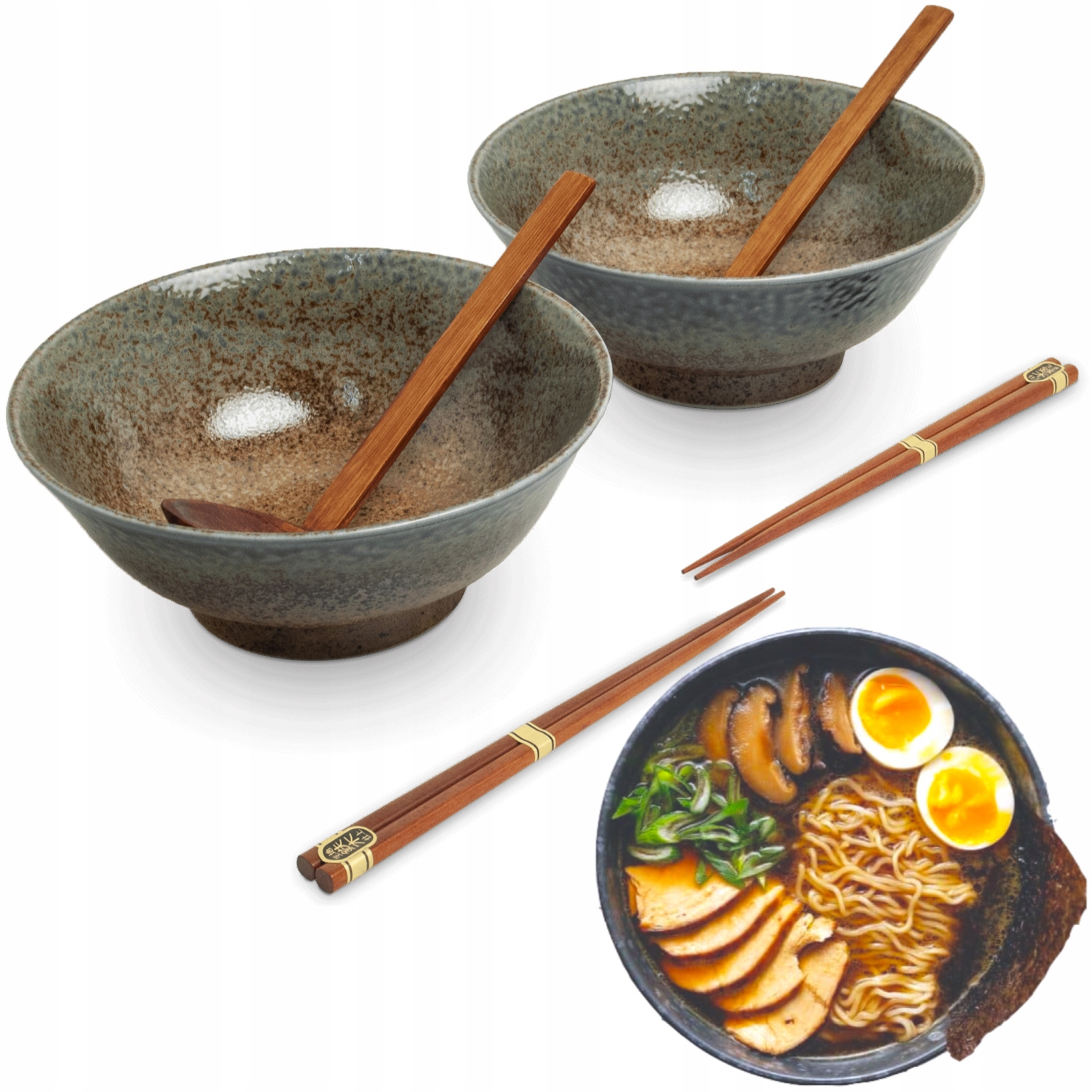 

Zestaw Miski Do Zupy i Makaronu Ramen Motyw Ki