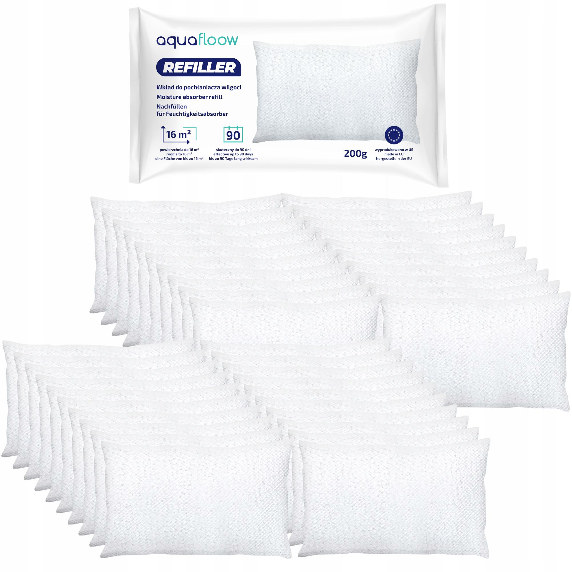 Silná náplň do pohlcovače vlhkosti AquaFloow Refiller 40 kusů 200 g