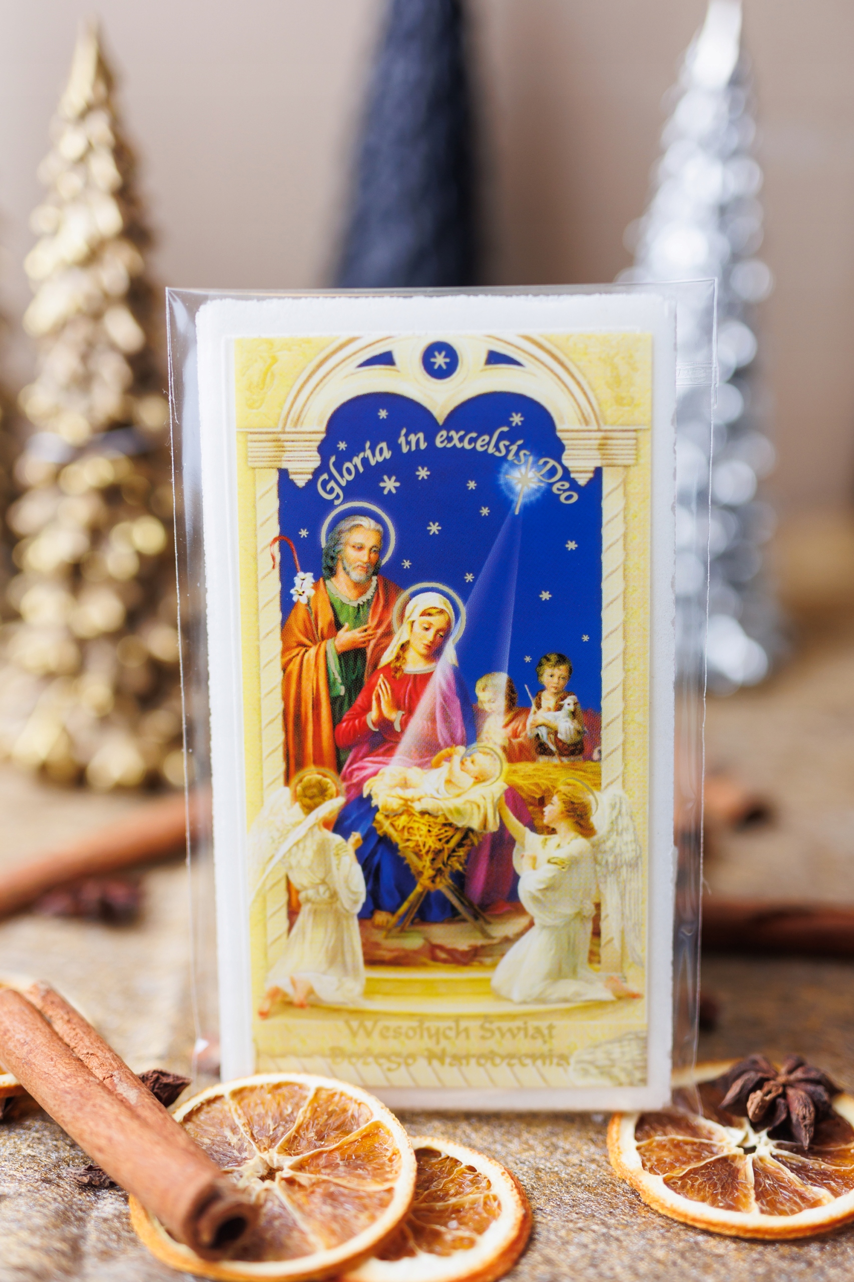 OPŁATKI WIGILIJNE,OPŁATEK:3D I 3M FOLIA komplet 1 Rodzaj opłatek