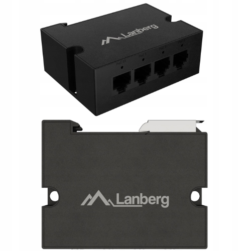 Extender switch PoE DIN-FE4-AT-30W Lanberg