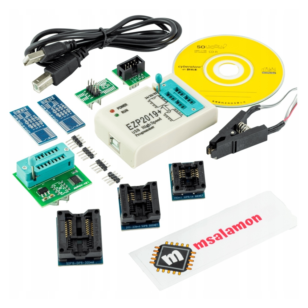 Programátor Eeprom Bios Flash paměti EZP2019+ Návod Pl Spi I2C Eprom