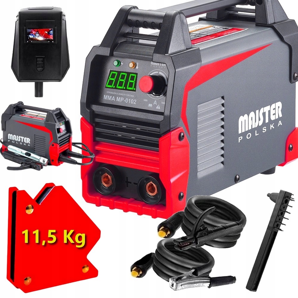 SPAWARKA MMA TIG LCD INWERTOROWA 20-315A 4,8 kVA SPAWANIE MAJSTER POLSKA Rodzaj spawarka inwertorowa