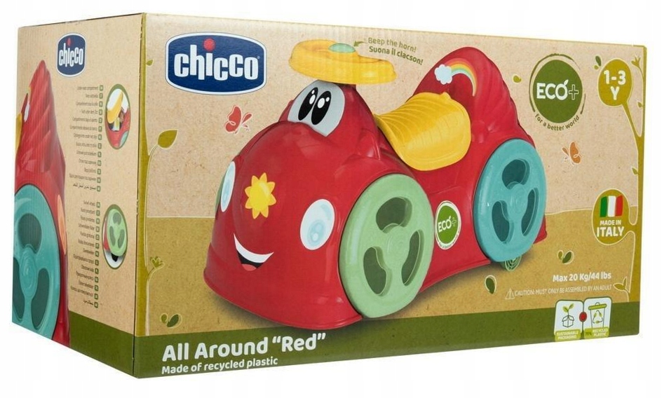 Jeździk All Around czerwony Eco+