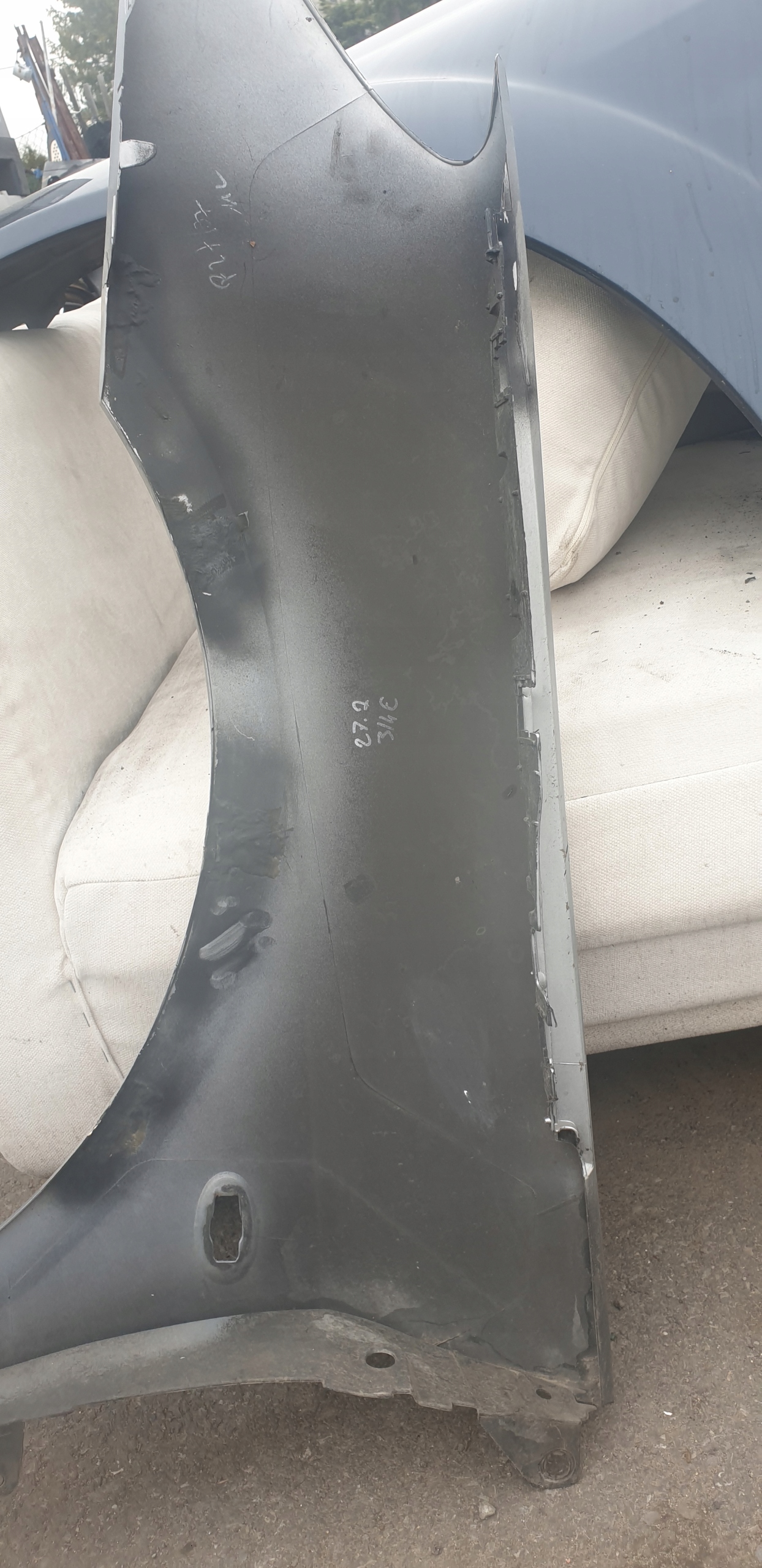 fender right front PEUGEOT 307 original grey