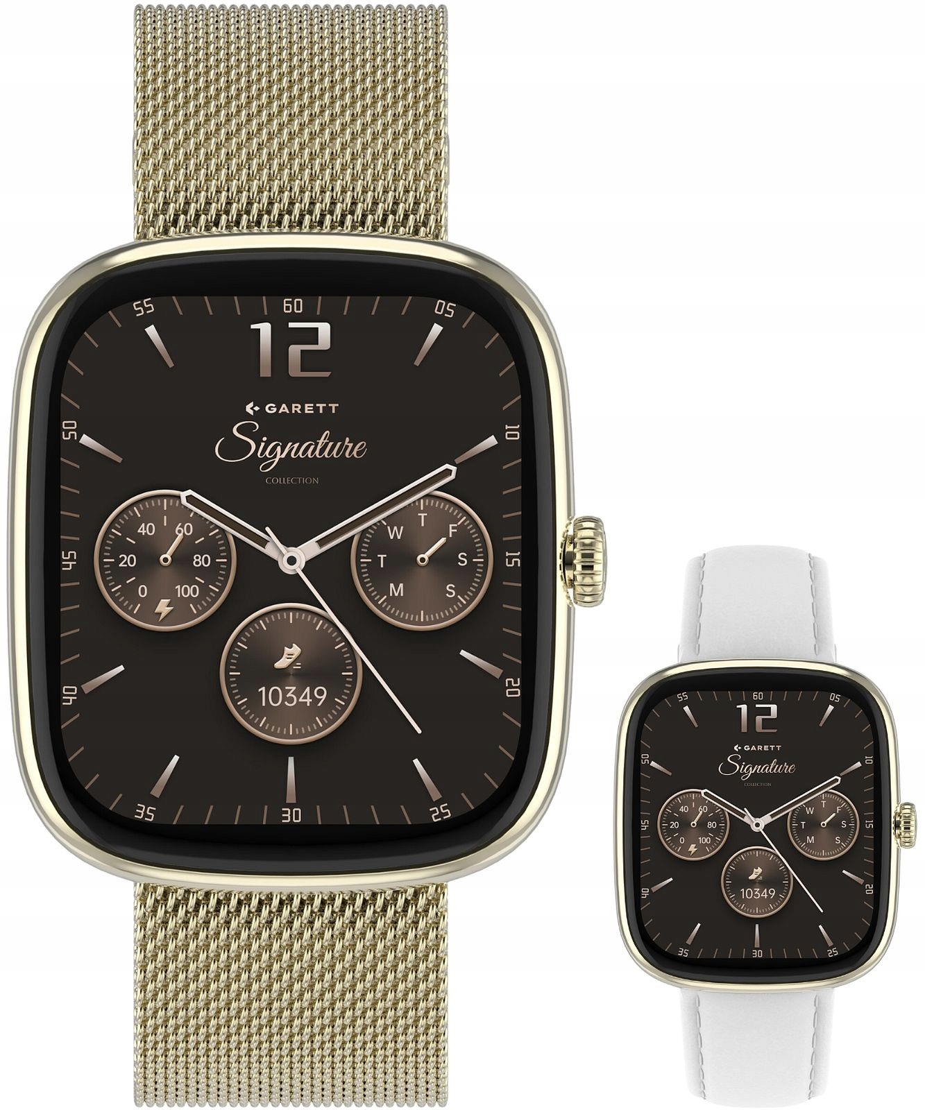 Chytré Hodinky Garett Signature Flow Gold Mesh Set Garett -5904238485033