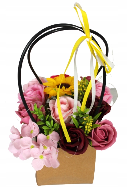 

Kwiaty Mydlane Torebka Box