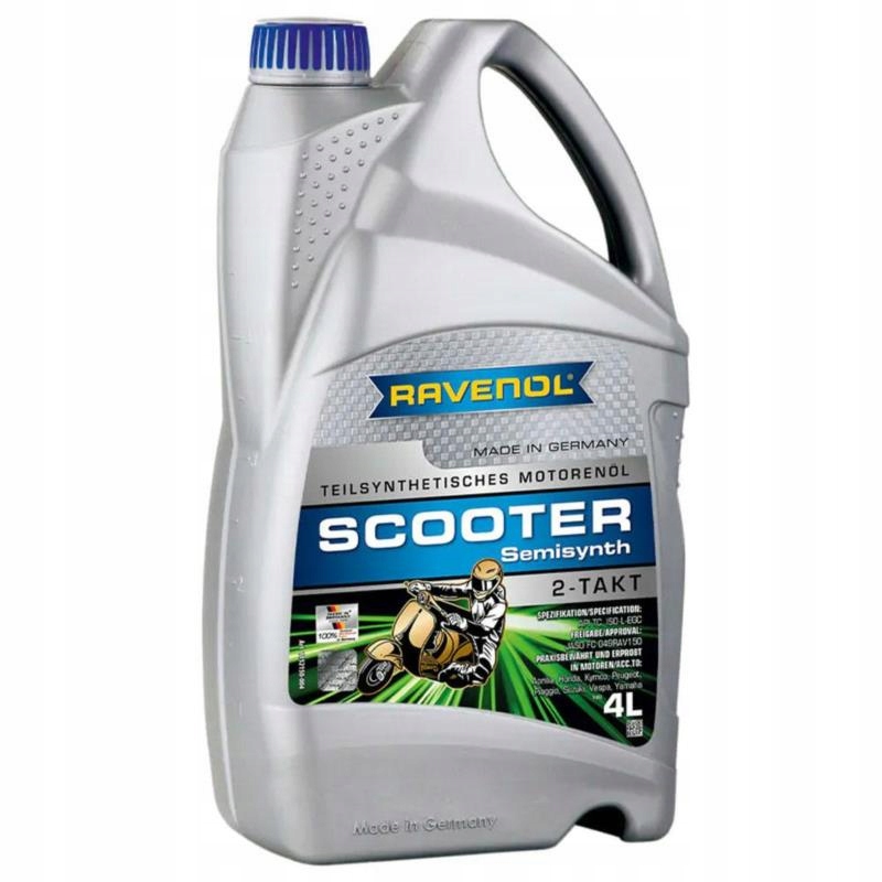 Ravenol Scooter 2T 4L- motocyklowy olej do mieszanki do dwusuwa skuterów