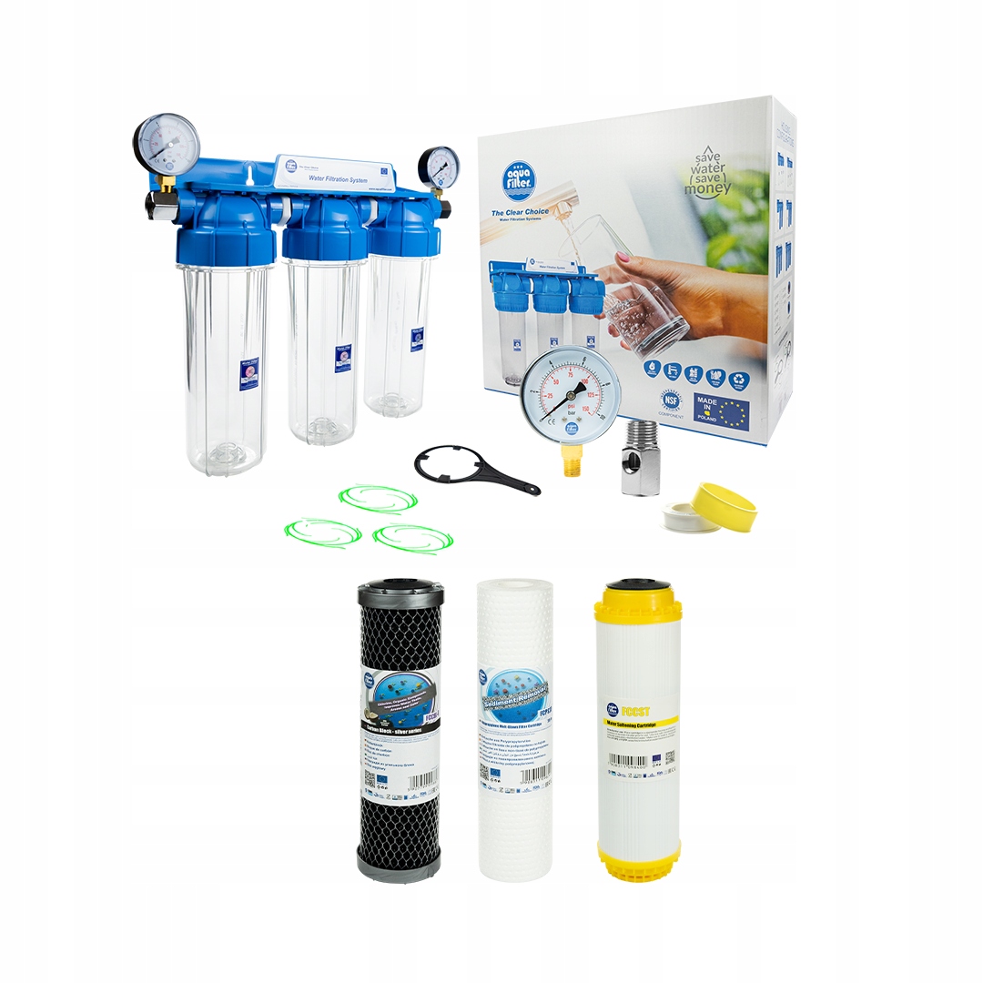 

Filtr wody zmiękczacz 3/4 Aquafilter manometr