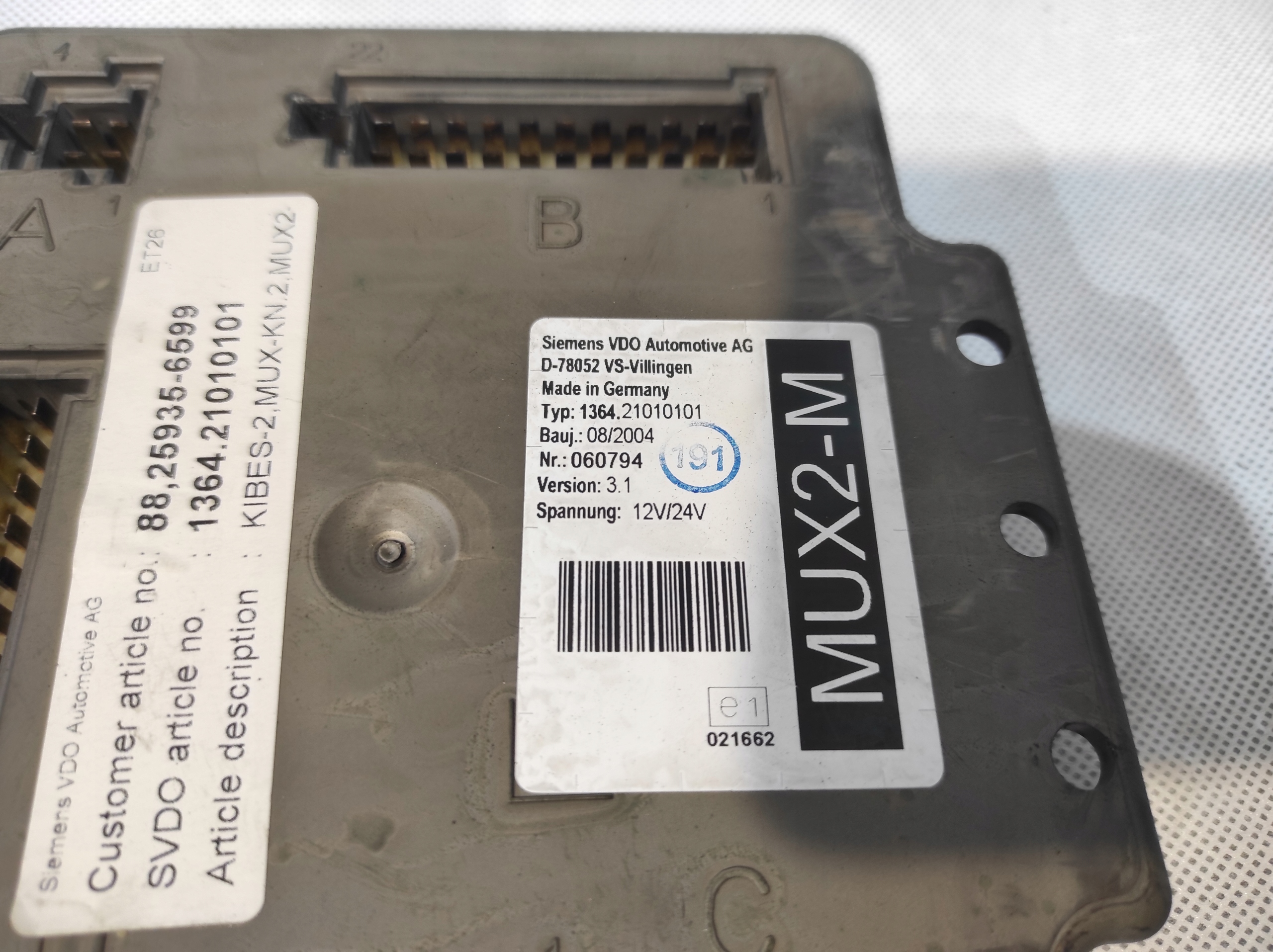control unit module MAN 88259356599 D-78052 SIEMENS