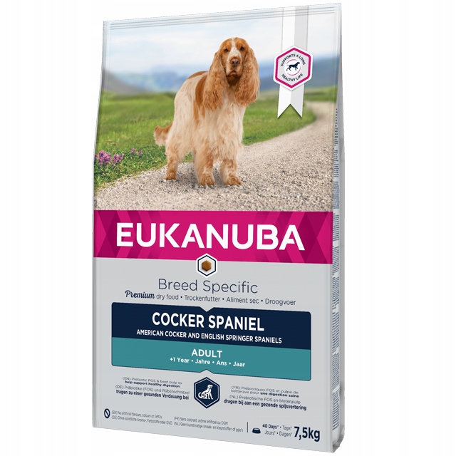 Eukanuba Karma dla Dorosłych Cocker Spanieli 7,5kg Zdrowe Żywienie