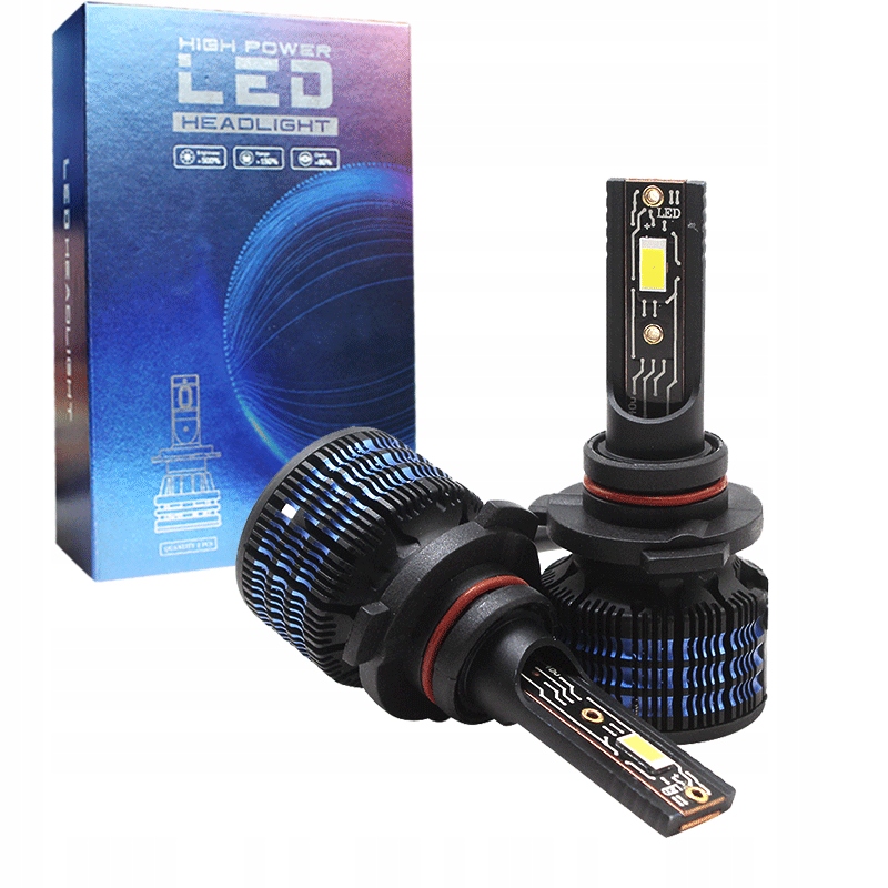 Led žárovky HB4 9006 iRacing +500% 100W 20000LM