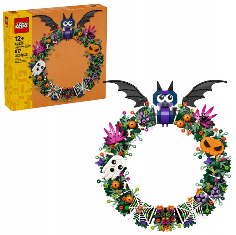 Lego 40825 Věnec na Halloween 617 dílků Dekorace Dýně Netopýr 12+