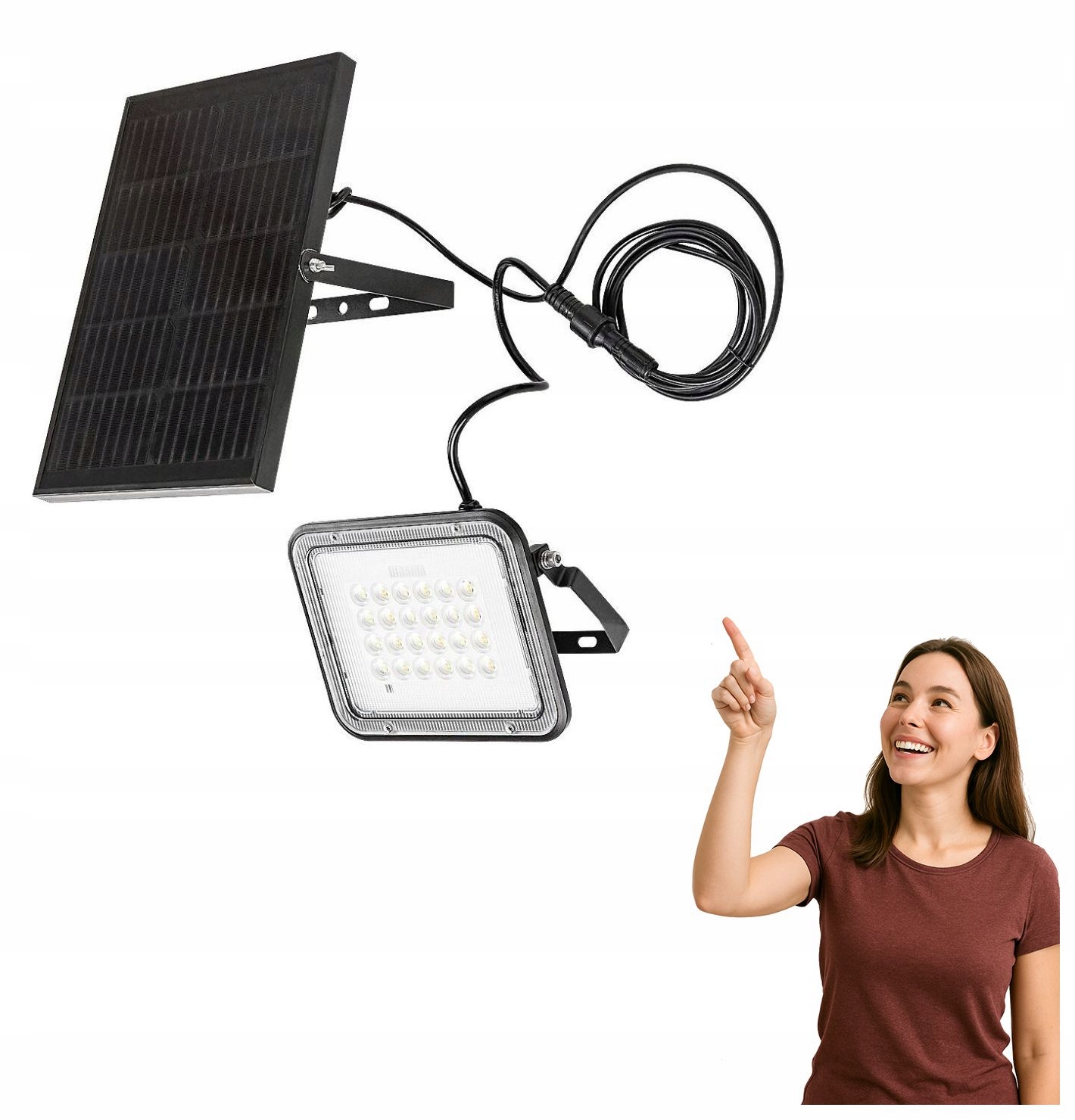 Solární Led reflektor 6,5W Melk 77141 Rabalux