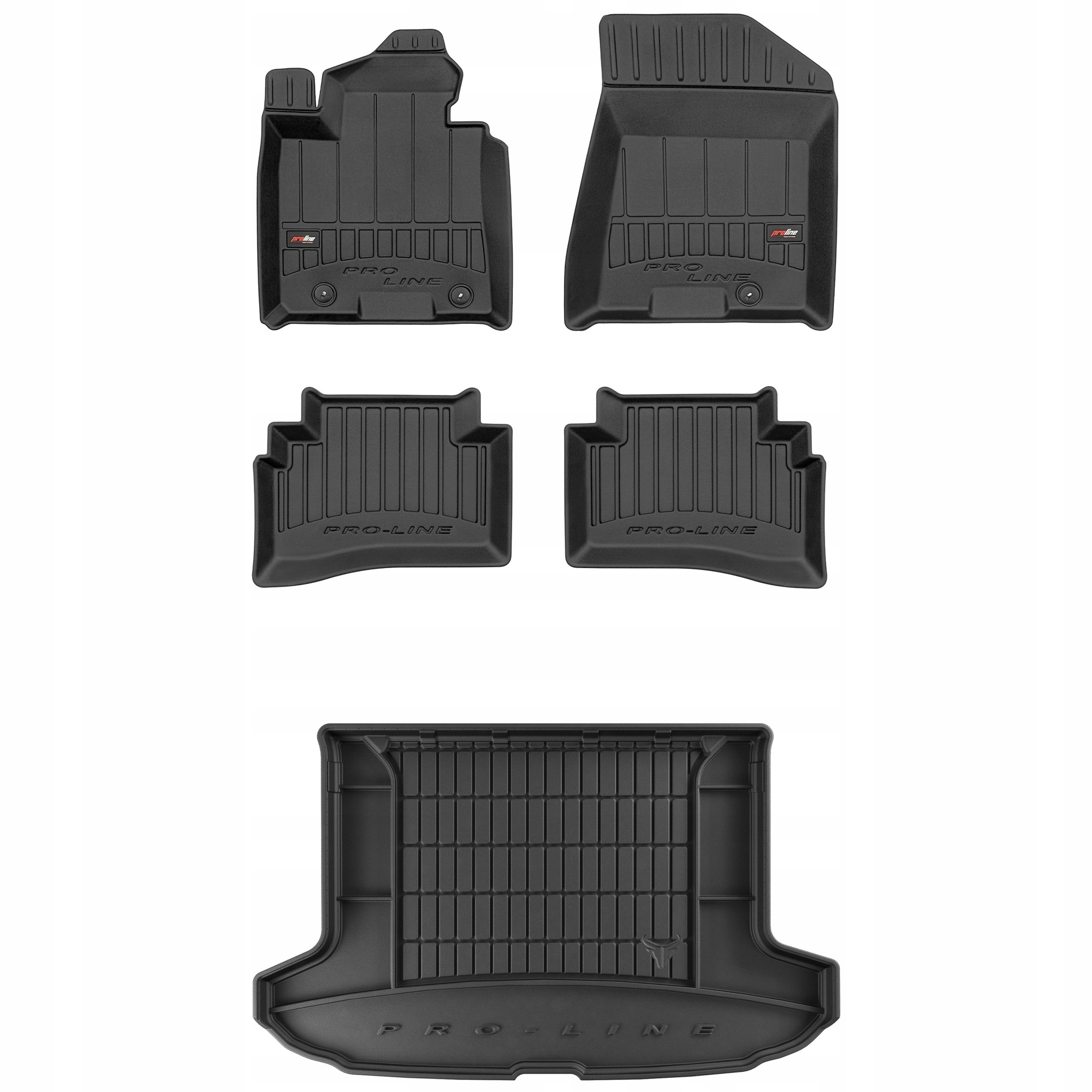 Gumowy zestaw 3D dywaniki i mata Hyundai Tucson III 2015-2020 górna podłoga